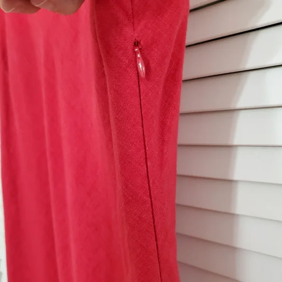 JH Collectibles Red Linen Blend Maxi dress, Size 10 - Picture 5 of 6